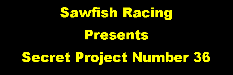 Text Box: Sawfish Racing PresentsSecret Project Number 36